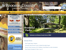 Tablet Screenshot of gobroomecounty.com